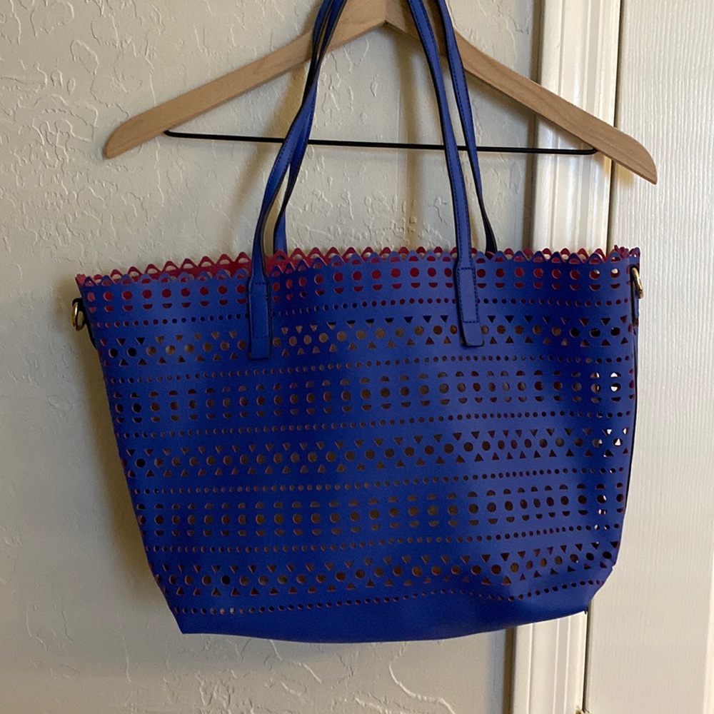 ALDO Blue Bucket Bag